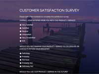 <br />
Customer Satisfaction Survey<br />
